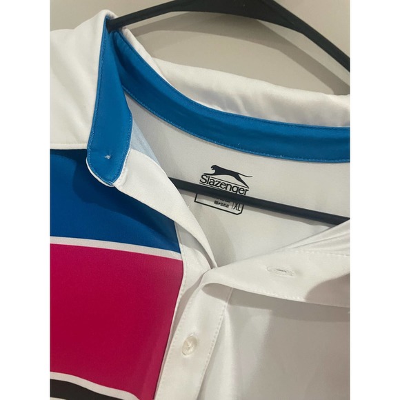 Mens XL Slazenger Golf Polo Color block - Picture 2 of 3